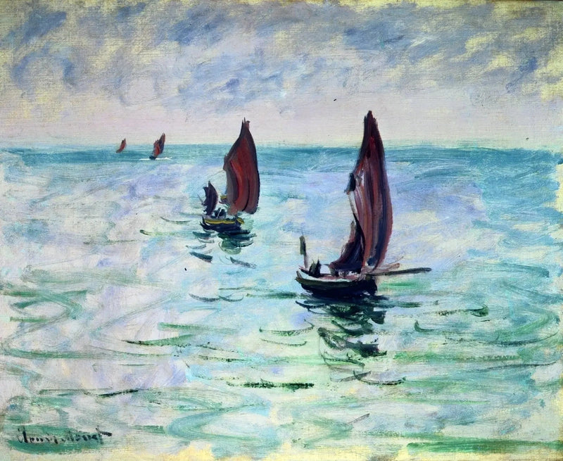 Vissersboten W1026 - Claude Monet
