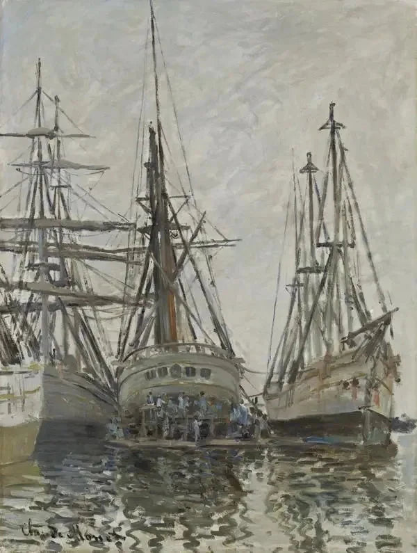 Boten in een haven W260 - Claude Monet