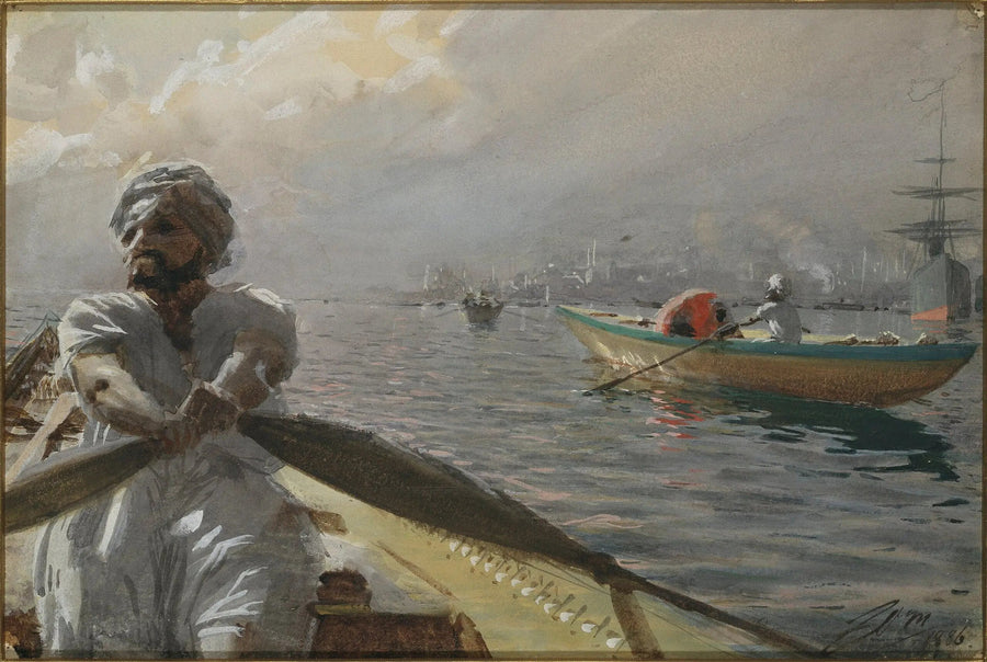 Ottomaanse boot in de haven van Constantinopel - Anders Zorn

Source:
Batelier turc dans le port de Constantinople - Anders Zorn