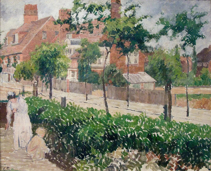 Bath Road, Londen, (schets) - Camille Pissarro