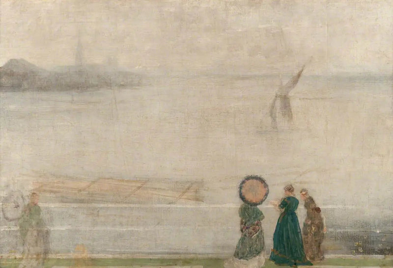 Battersea Reach vanaf Lindsey Houses - James Abbott McNeill Whistler