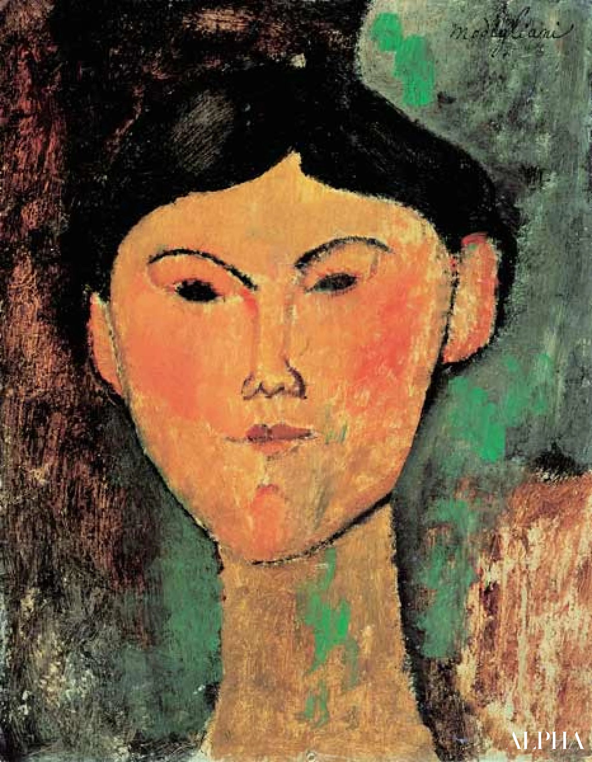 Beatrice Hastings - Amedeo Modigliani - Reproducties van schilderijen en hoogwaardige schilderijen