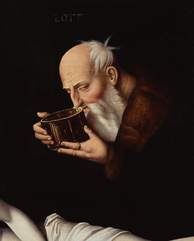 Veel alcohol (fragment uit Berlijn) - Hans Baldung Grien
