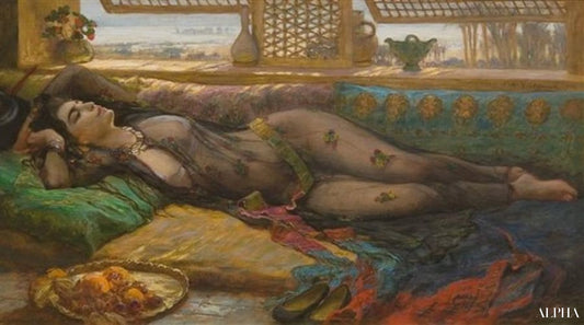 Beauté inclinée - Frederick Arthur Bridgman - Reproductions de tableaux et peintures haut de gamme