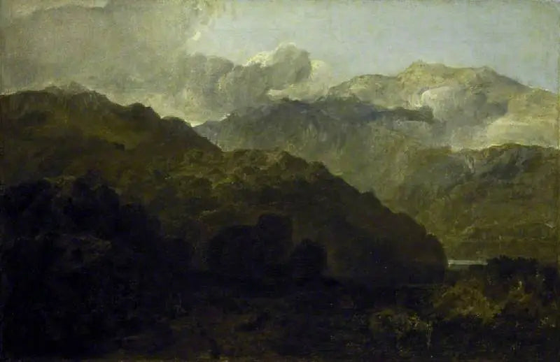 Ben Lomond Bergen, Schotland: De Reiziger - Vide Ossian's Oorlog van Caros - J. M. W. Turner