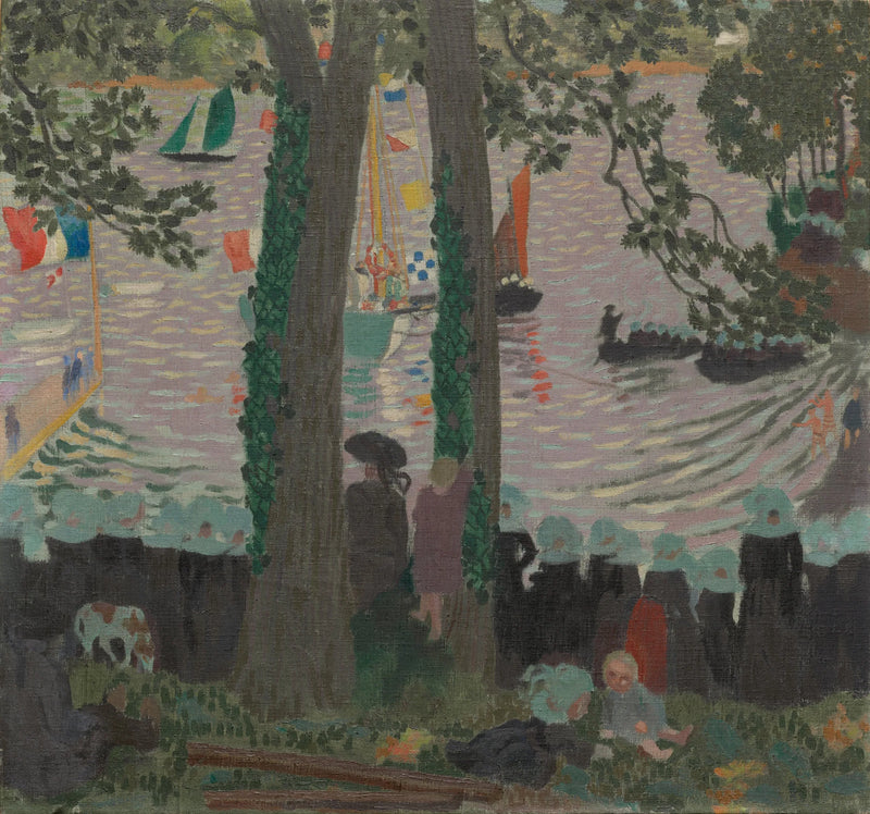Zegening van een jacht op de rivier de Belon - Maurice Denis