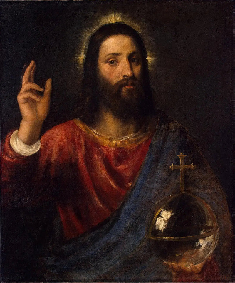 Zegen van Christus - Titian