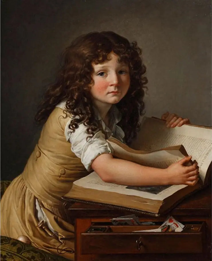 Benoît Agnès Trioson die naar figuren in een boek kijkt - Anne-Louis Girodet

Source:
Benoît Agnès Trioson regardant des figures dans un livre - Anne-Louis Girodet