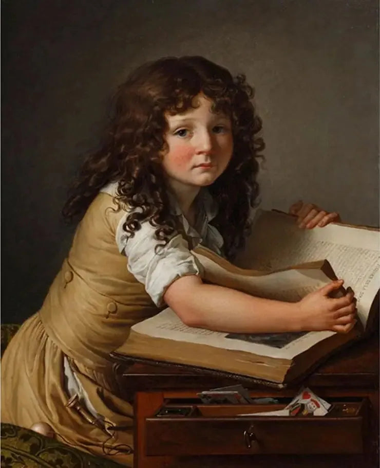 Benoît Agnès Trioson die naar figuren in een boek kijkt - Anne-Louis Girodet

Source:
Benoît Agnès Trioson regardant des figures dans un livre - Anne-Louis Girodet