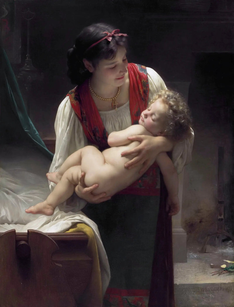 Slaapliedje (De ondergang) - Bouguereau