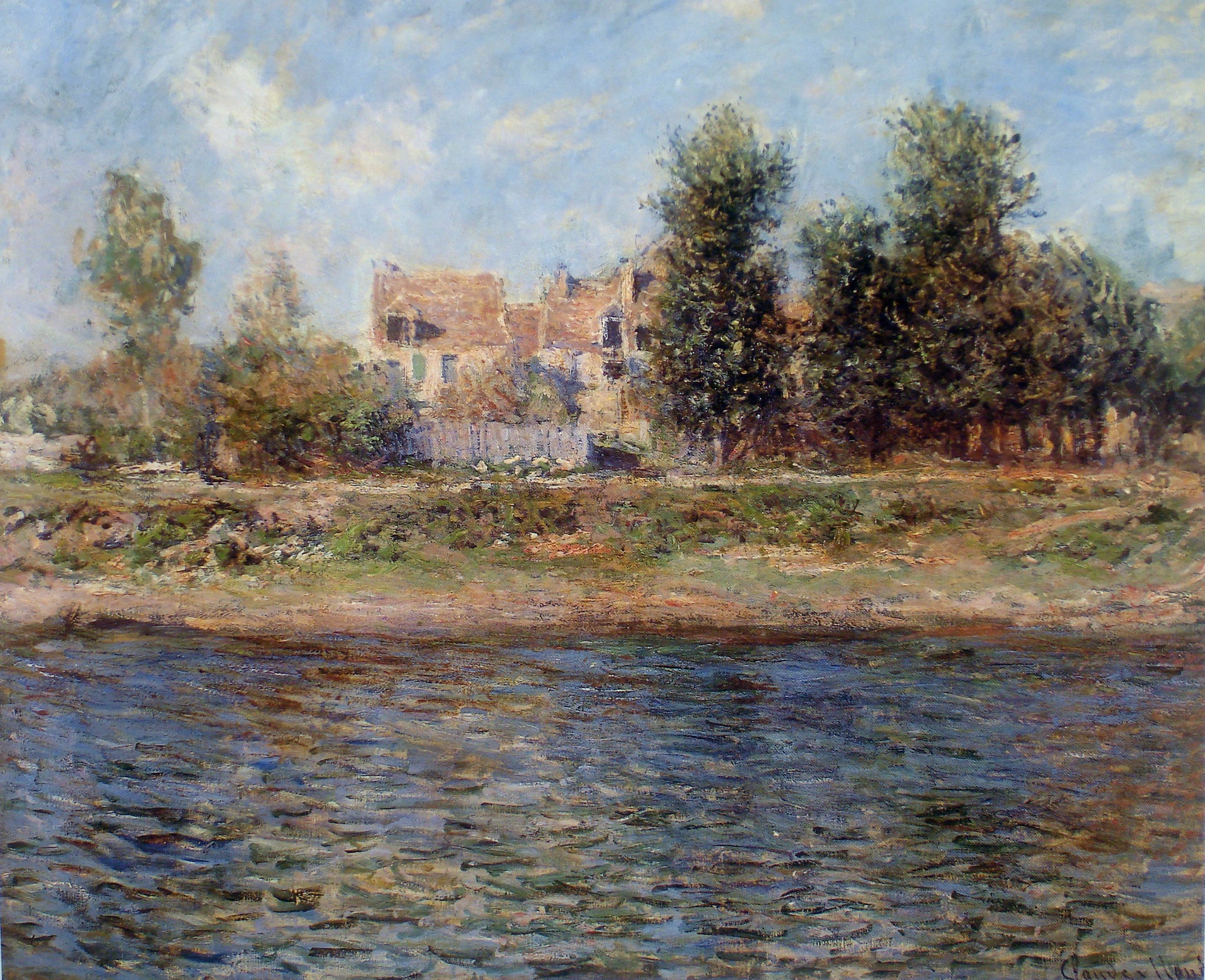 La Berge de la Seine à Lavacourt W615 par Claude Monet, Museo Nacional de Bellas Artes