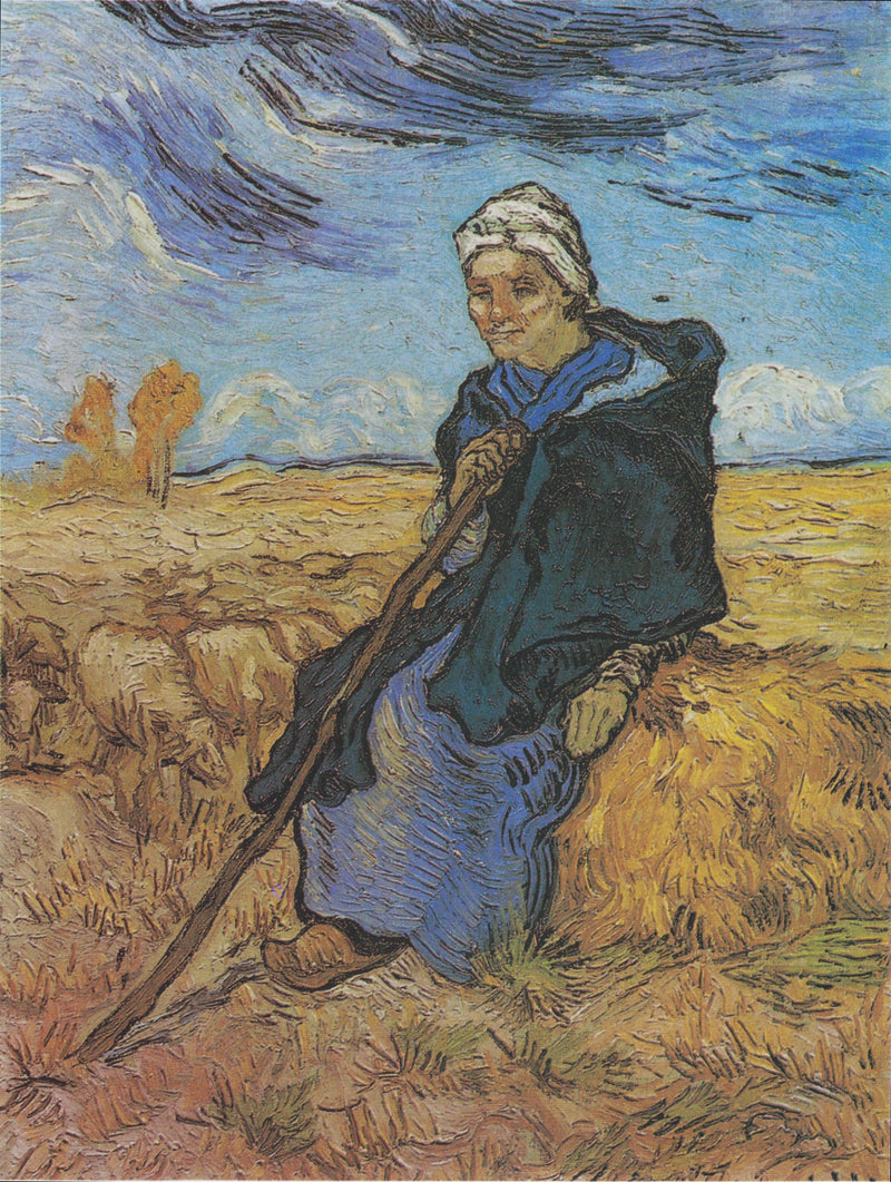 Bergère, De (naar Millet) - Vincent van Gogh