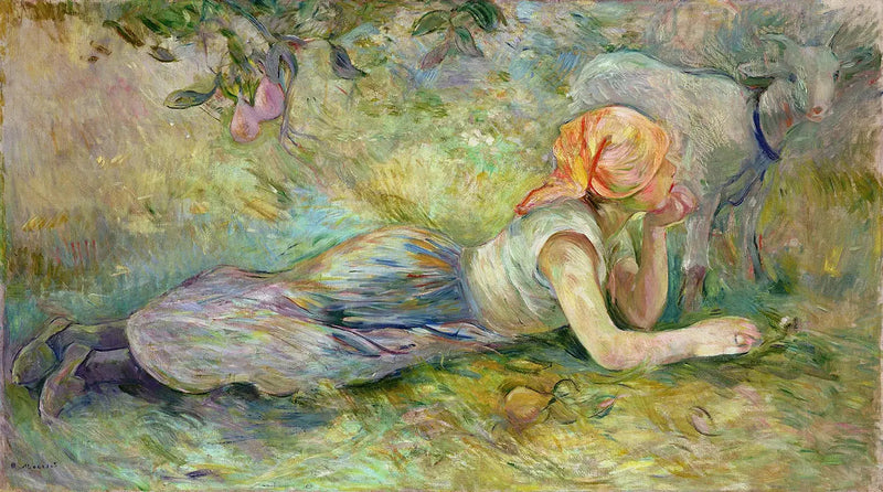Liggende herderin - Berthe Morisot