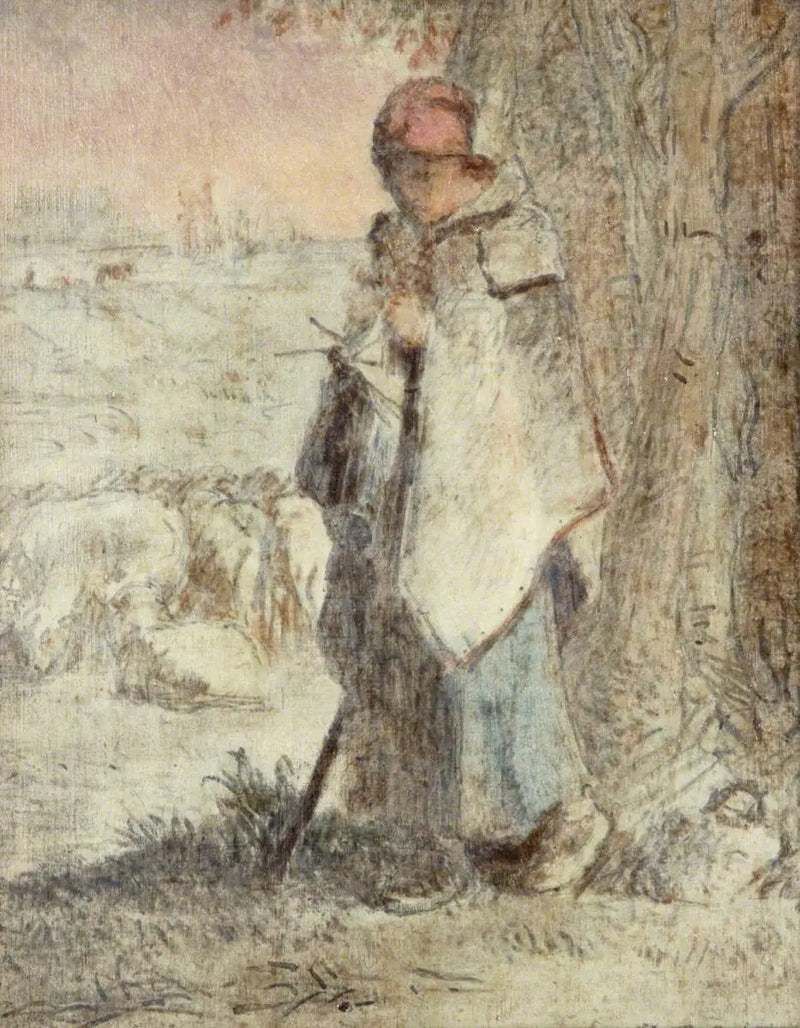 Breiende bergère - Jean-François Millet