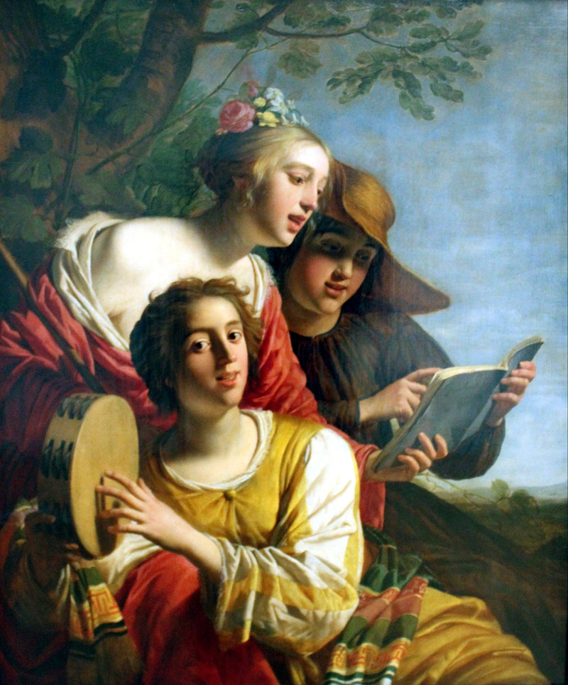 Zingende herdersvrouwen - Gerrit van Honthorst