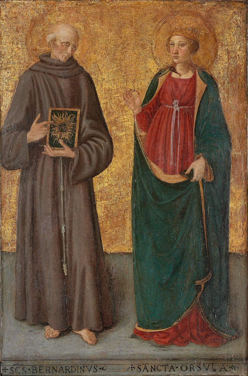 Bernardin van Siena en heilige Ursula - Cosimo Rosselli