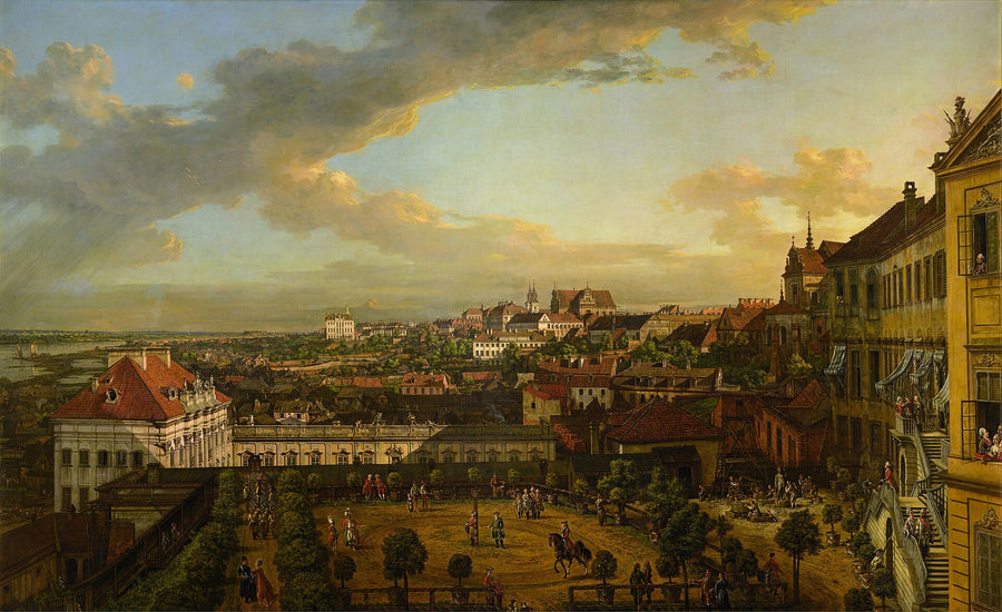 Vue de Varsovie depuis le château royal - Bernardo Bellotto