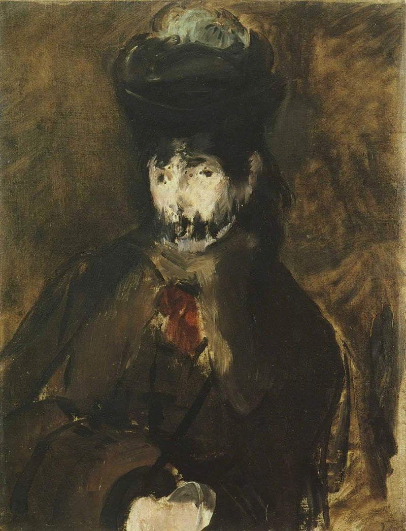 Berthe Morisot met de hoed - Édouard Manet