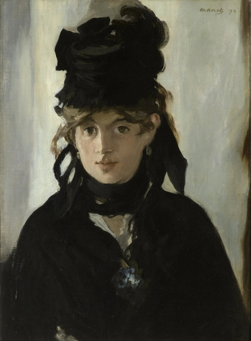 Berthe Morisot met het boeket van paarse viooltjes - Édouard Manet