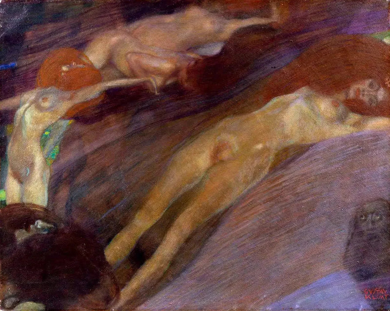 Bewegt Water - Gustav Klimt