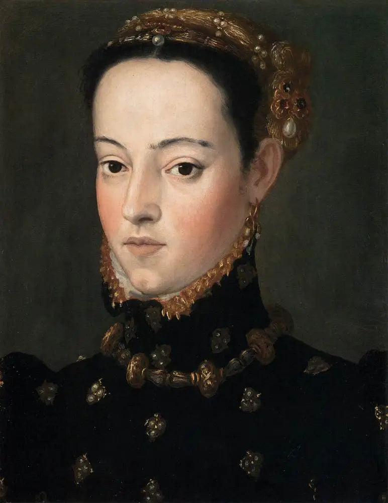 Portret van een aartshertogin (Aartshertogin Helena of Barbara?) - Giuseppe Arcimboldo