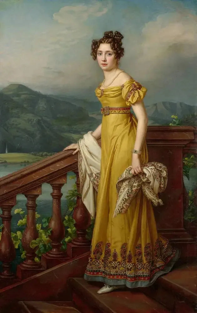 Portret van Prinses Amalie - Joseph Karl Stieler