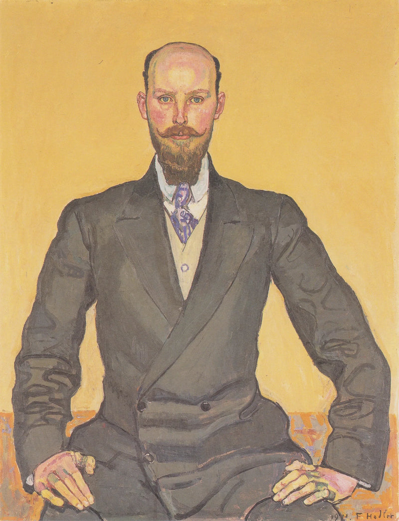 Portret van Willy Russ - Ferdinand Hodler