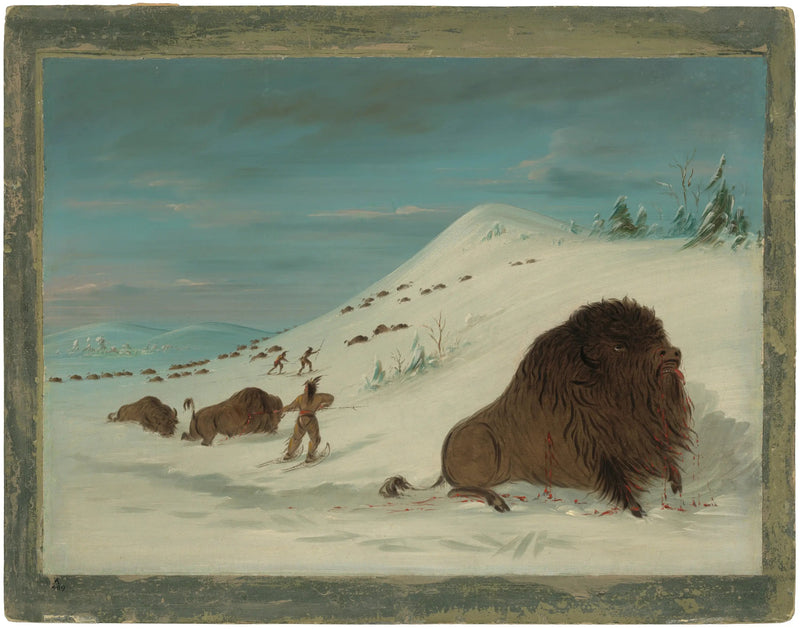 Bizons die de sneeuwbergen in rennen - Sioux - George Catlin

Source:
Bison se lançant dans les congères - Sioux - George Catlin
