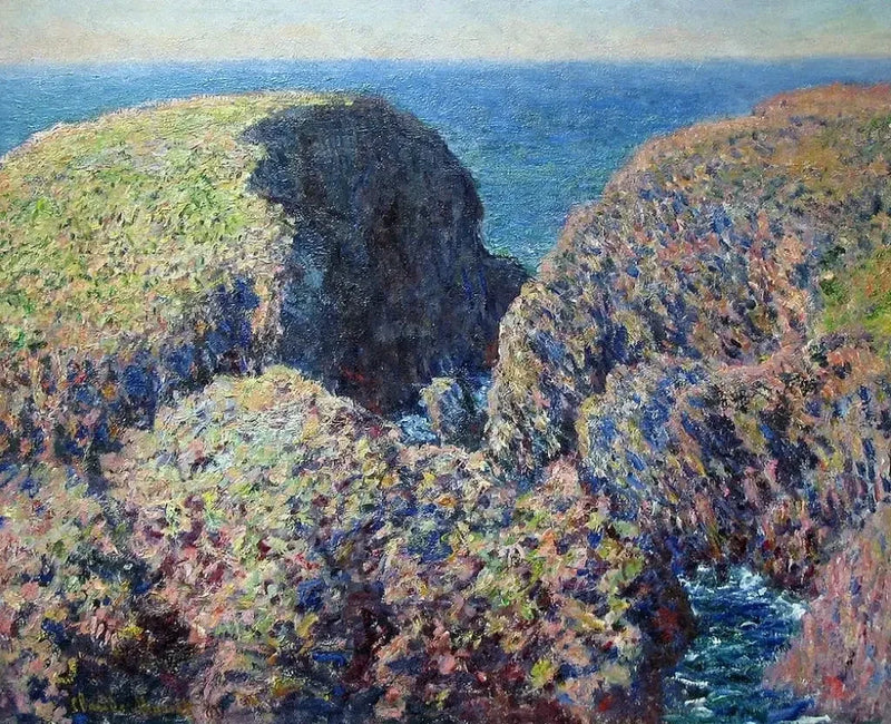 Rotsblok, Belle-Île W1097 - Claude Monet