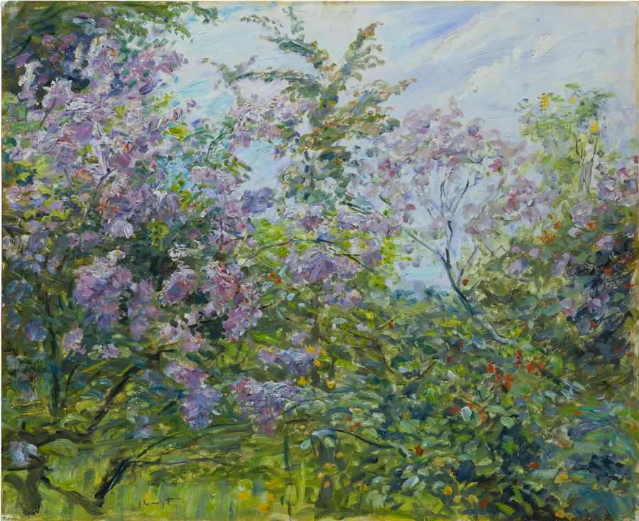 Bloeiende Lilakracht - Max Slevogt