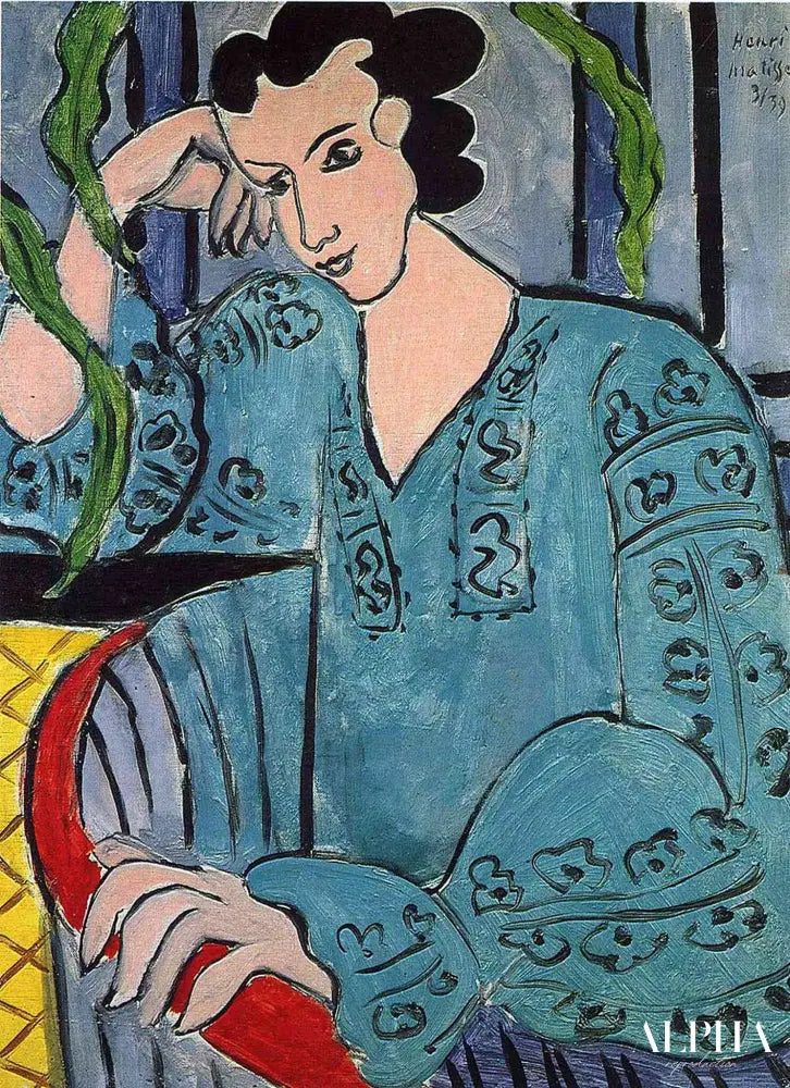 Blouse verte roumaine - Matisse - Reproductions de tableaux et peintures haut de gamme