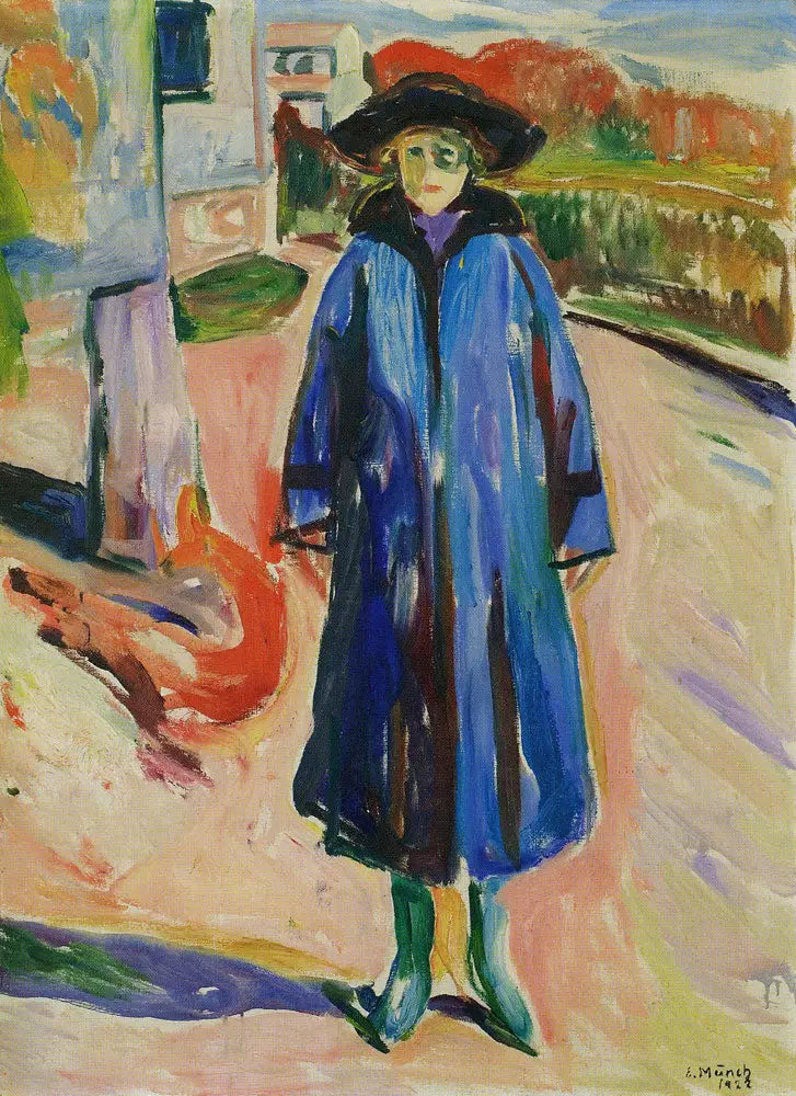 Blauwe jas in de zon - Edvard Munch