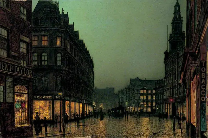 Boar Lane, Leeds - John Atkinson Grimshaw

Source:
Boar Lane, Leeds - John Atkinson Grimshaw