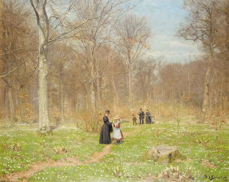 Hout in de lente. - H. A. Brendekilde

Source:
Bois au printemps. - H. A. Brendekilde