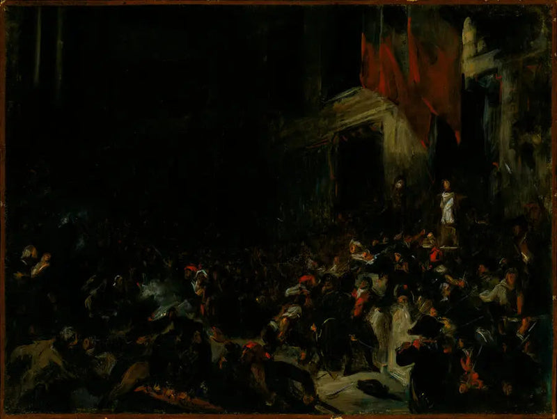 Boissy d'Anglas op de Conventie - Eugène Delacroix