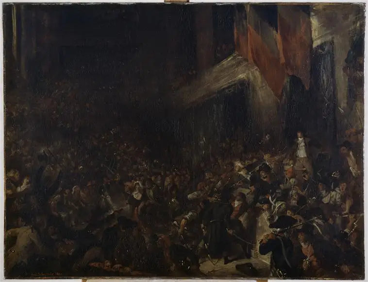 Boissy d'Anglas op de Conventie - Eugène Delacroix