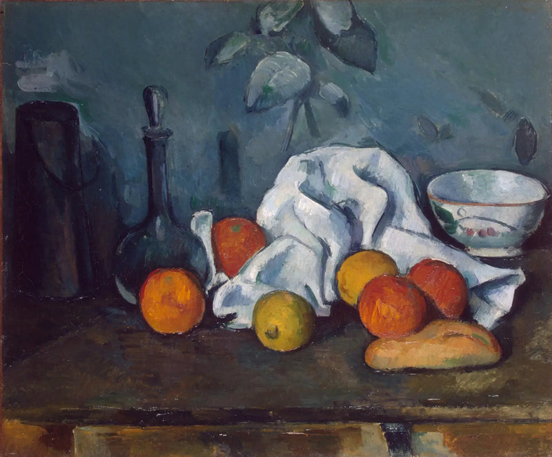 Melkbus, karaf en kom - Paul Cézanne