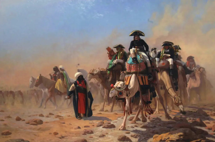 Bonaparte en zijn staf in Egypte - Jean-Léon Gérôme