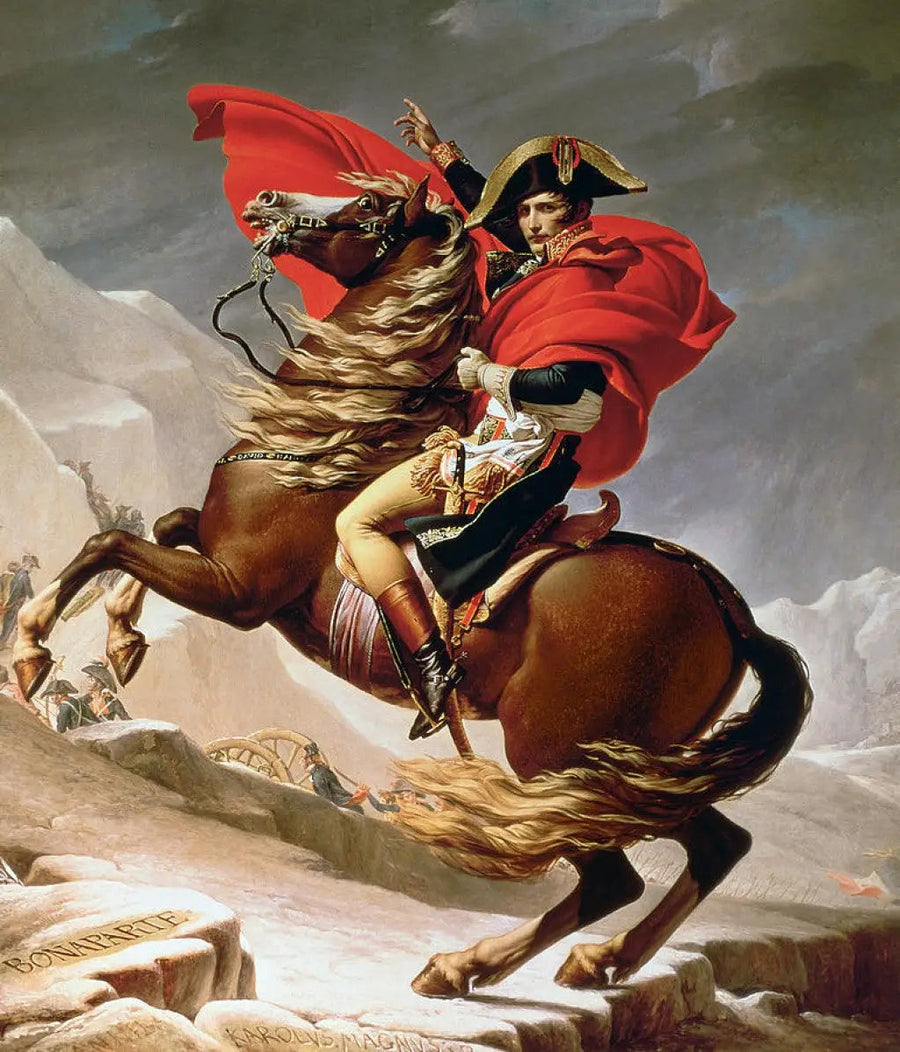 Bonaparte die de Grote Sint-Bernard oversteekt - Jacques-Louis David