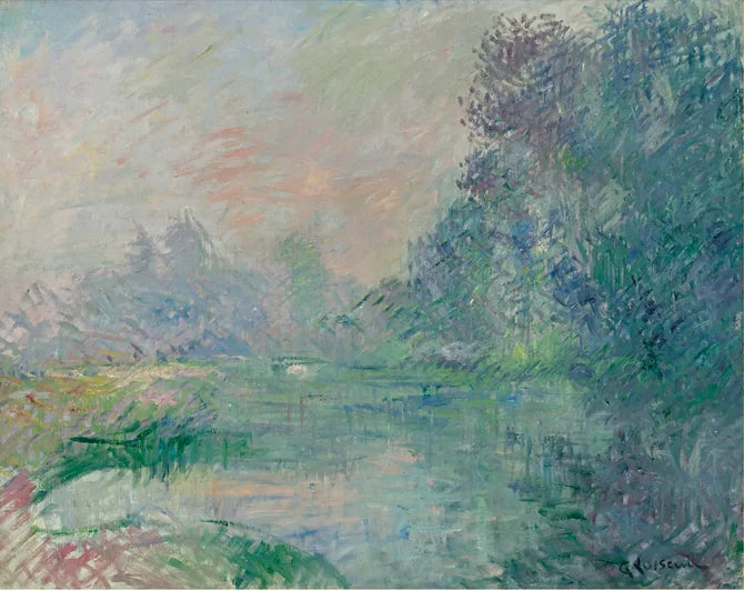 Oever van de Eure, ochtendlicht - Gustave Loiseau