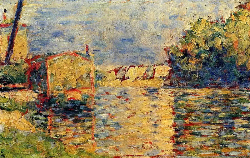 Oever van de rivier - Georges Seurat
