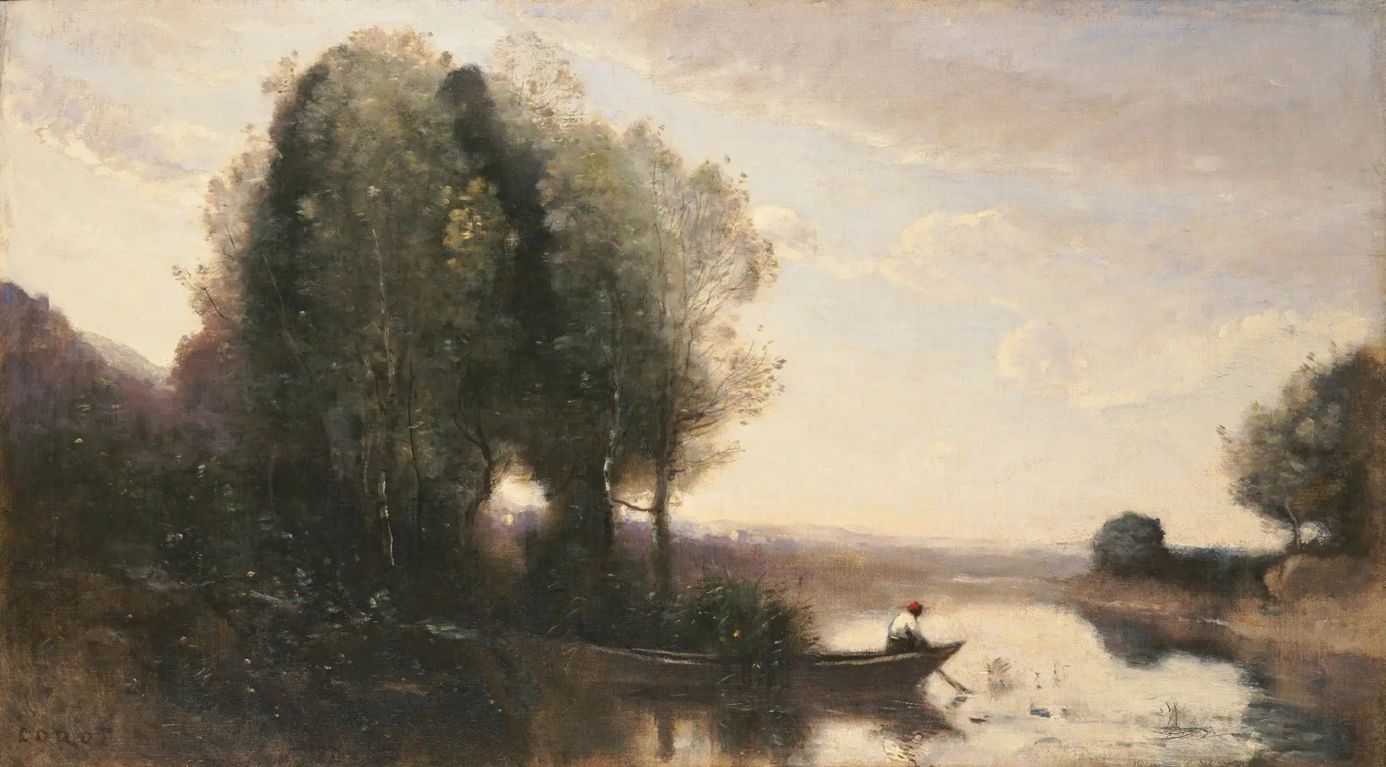 Bord de la Seine - Jean-Baptiste Camille Corot - Alpha Reproduction