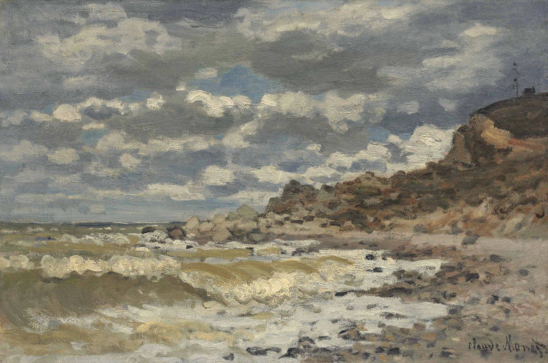 Kust bij Sainte-Adresse - Claude Monet