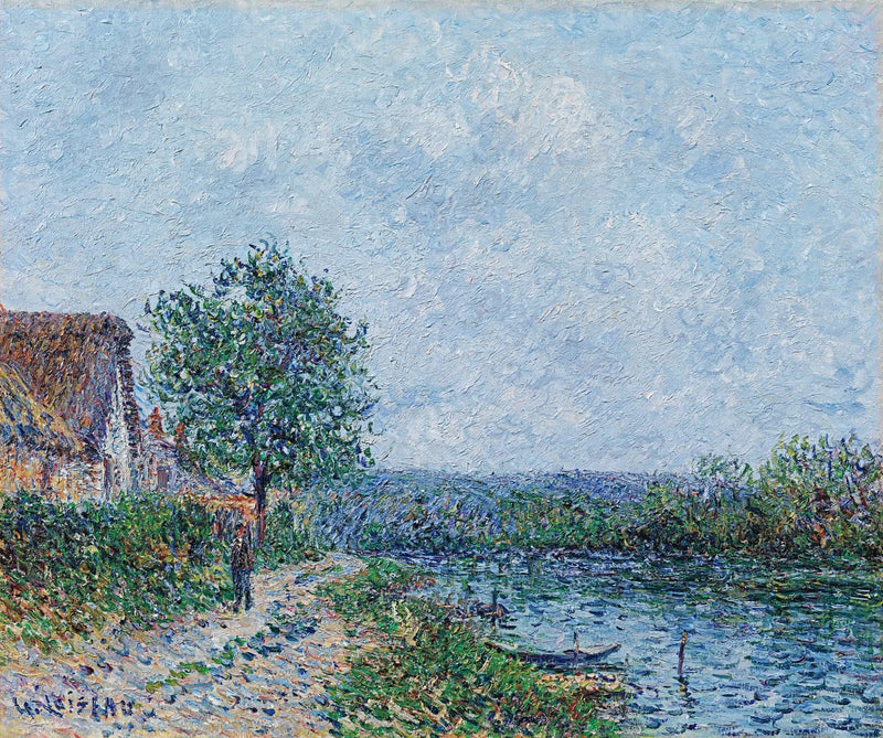 Rivieroevers, de Seine bij Porte-Joie - Gustave Loiseau