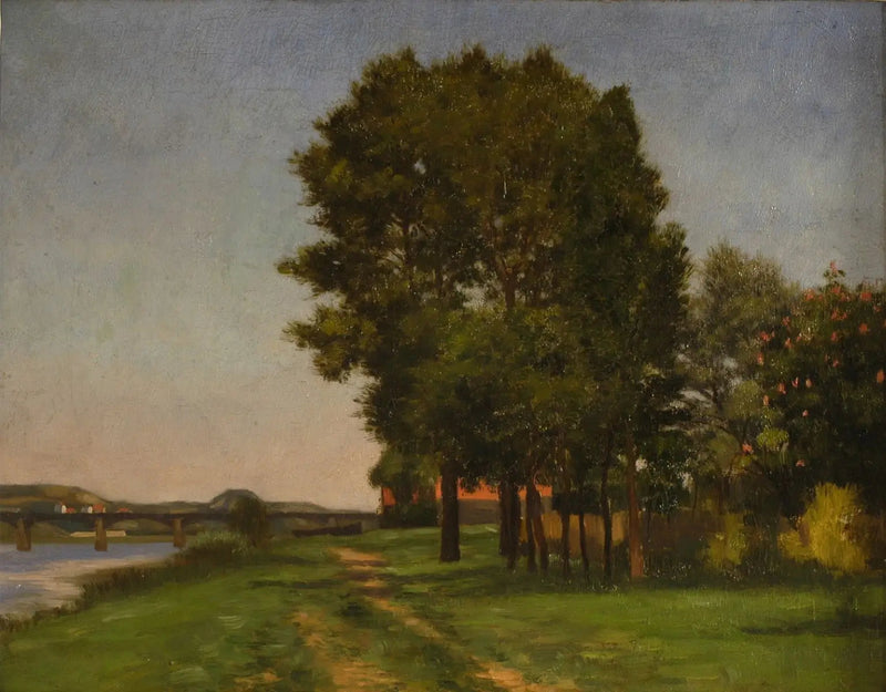 Oever van de Seine bij Petit Gennevilliers - Gustave Caillebotte