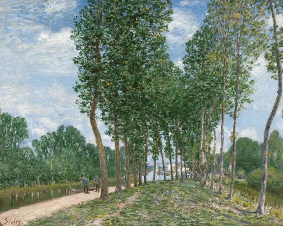 Oever van de Loing in Moret - Alfred Sisley