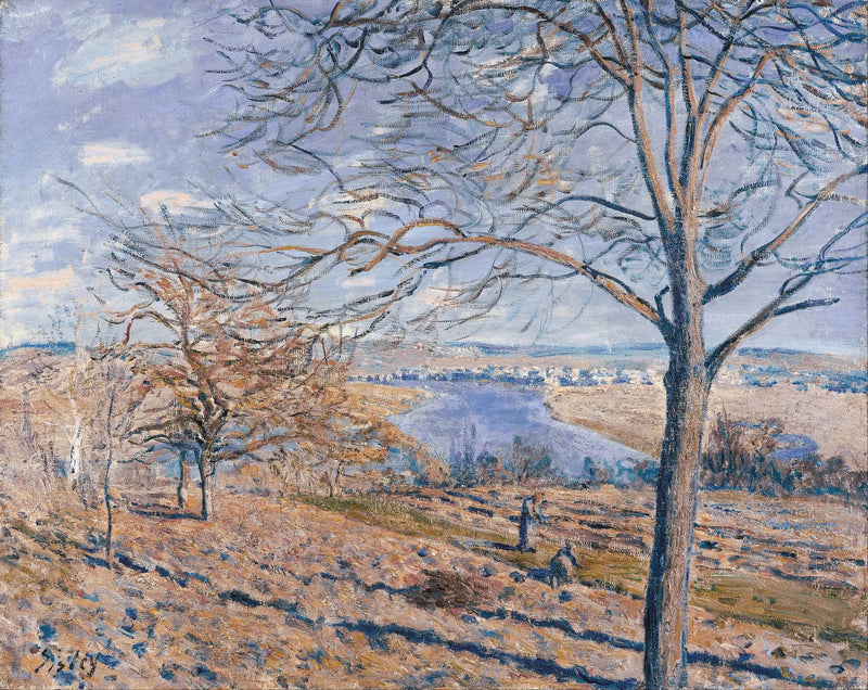 Oever van de Loing, herfsteffect - Alfred Sisley