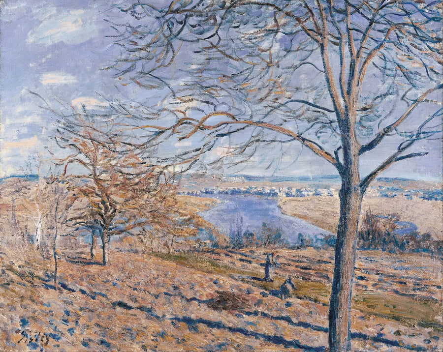 Oever van de Loing, herfsteffect - Alfred Sisley