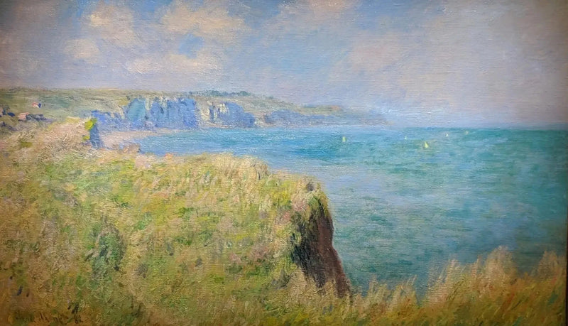Rand van de kliffen in Pourville W751 - Claude Monet