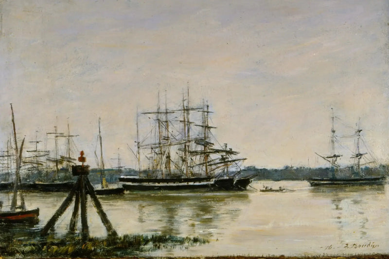Bordeaux - De haven - Eugène Boudin